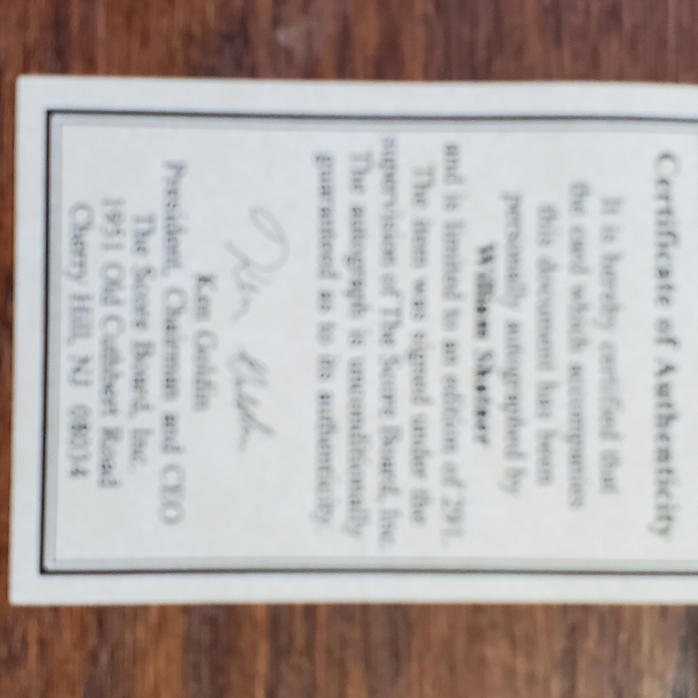 Signed William Shatner Star Trek card photo - Picture 6 of 7